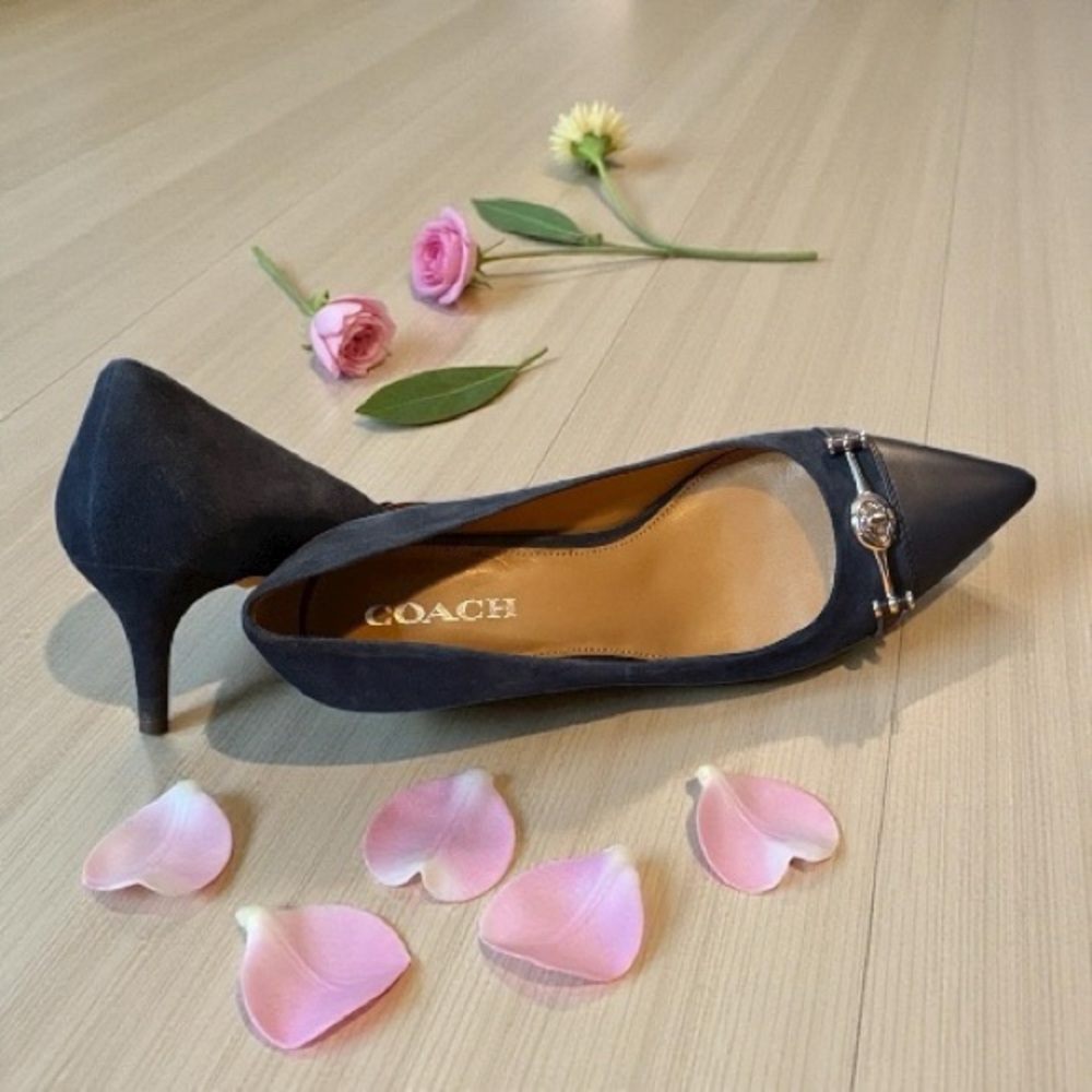 COACH Lauri Pointed-Toe Suede Pumps 9.5 - Picture 5 of 5